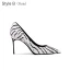 Chic / Belle Noire Blanche Daim Motif De Zebra Vêtement de rue Escarpins 2021 Cuir 10 cm Talons Aiguilles À Bout Pointu Escarpins