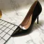 Schöne Schwarz Strassenmode Schlangenhautmuster Pumps 2021 10 cm Stilettos Spitzschuh Pumps