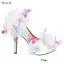 Chic / Beautiful White Wedding Shoes 2018 Leather Butterfly Flower Rhinestone 14 cm Stiletto Heels Pointed Toe Wedding Pumps