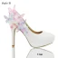 Chic / Beautiful White Wedding Shoes 2018 Leather Butterfly Rhinestone 14 cm Stiletto Heels Round Toe Wedding Pumps