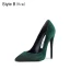 Chic / Belle Vert Foncé Promo Daim Escarpins 2021 10 cm À Bout Pointu Talons Hauts Talons Aiguilles Escarpins