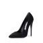 Chic / Beautiful Black Cocktail Party Suede Pumps 2021 10 cm Stiletto Heels High Heels Pointed Toe Pumps