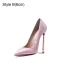 Schön Charmant Rosa Datierung Pumps 2021 Lackleder 10 cm Stilettos Hochhackige Spitzschuh Pumps