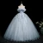 Elegante Himmelblau Glanz Applikationen Ballkleider 2025 Ballkleid Bandeau Ärmellos Rückenfreies Lange Ball Festliche Kleider