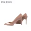 Chic / Beautiful Blushing Pink Office OL Patent Leather Pumps 2021 Leather 10 cm Stiletto Heels High Heels Pointed Toe Pumps