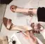 Sexy Champagne Promo Satin Sandales Femme 2021 Bride Cheville Noeud 10 cm Talons Aiguilles Peep Toes / Bout Ouvert Talons Hauts