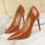 Eenvoudige Rode Hal Lakleer Pumps 2021 10 cm Naaldhakken / Stiletto Spitse Neus Hoge Hakken