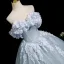 Elegante Himmelblau Glanz Applikationen Ballkleider 2025 Ballkleid Bandeau Ärmellos Rückenfreies Lange Ball Festliche Kleider