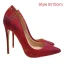 Chic / Beautiful Burgundy Prom Pumps 2021 12 cm Stiletto Heels High Heels Pointed Toe Pumps