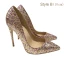 Sparkly Sjarmerende Multi-Farger Aften Paljetter Pumps 2021 12 cm Stiletthæler Spisse Høyhælte