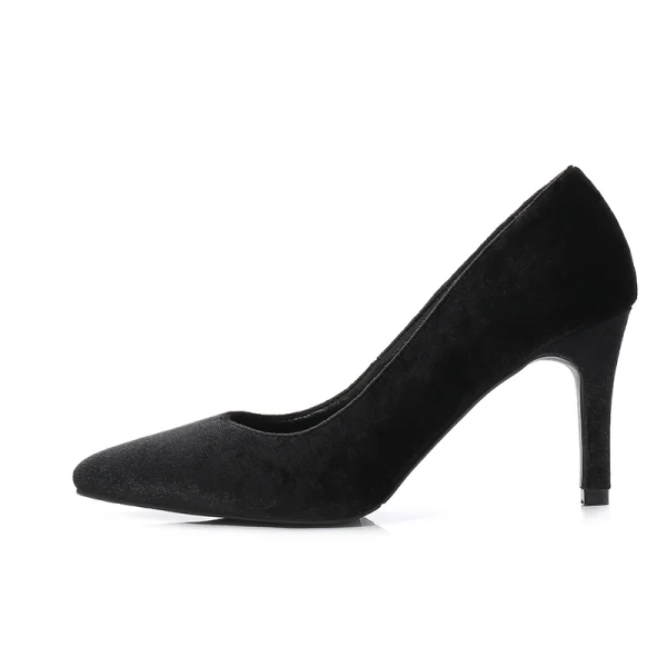 Elegant Pageant Suede Dark Green Pumps 2021 Leather High Heels 8 cm Stiletto Heels Pointed Toe Pumps
