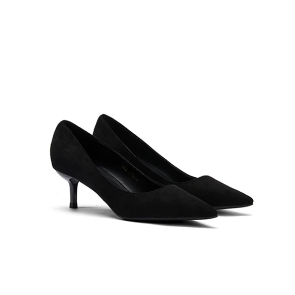 Modest / Simple Burgundy Office OL Suede Pumps 2021 5 cm Stiletto Heels Pointed Toe High Heels