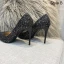 Glitzernden Schwarz Abend Glanz Pailletten Pumps 2021 Leder 10 cm Stilettos Spitzschuh Hochhackige
