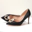 Chic / Beautiful Champagne Bridesmaid Satin Pumps 2021 Rhinestone Pearl 10 cm Stiletto Heels Pointed Toe High Heels