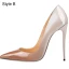 Charming Cocktail Party Red Gradient-Color Pumps 2021 10 cm Stiletto Heels High Heels Pointed Toe Pumps