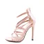 Sexy Gold Evening Party Womens Sandals 2021 11 cm Stiletto Heels Open / Peep Toe High Heels Sandals