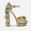 Luxus / Herrlich Barocke Braun Perle Strass Ball Sandalen Damen 2021 Leder Wasserdichte Knöchelriemen 14 cm Thick Heels Peeptoes Hochhackige