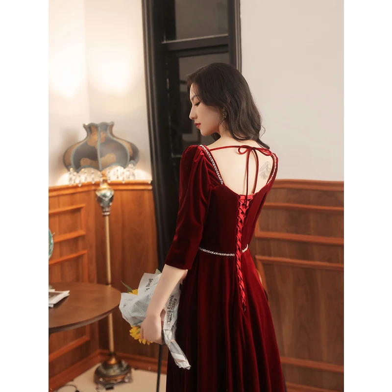 suede backless dress Briar Backless Maxi Dress main image 1