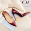 Schöne Burgunderrot Cocktail Lackleder Pumps 2021 Leder 12 cm Stilettos Hochhackige Spitzschuh Pumps