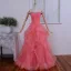 Chic / Beautiful Sky Blue Prom Dresses 2018 A-Line / Princess Rhinestone Sequins Cascading Ruffles Off-The-Shoulder Backless Sleeveless Floor-Length / Long Formal Dresses