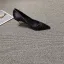 Modest / Simple Black Casual Suede Pumps 2021 5 cm Stiletto Heels High Heels Pointed Toe Pumps