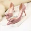 Chic / Beautiful Black Evening Party Bow Open Side Womens Shoes 2021 7 cm Stiletto Heels Pointed Toe High Heels