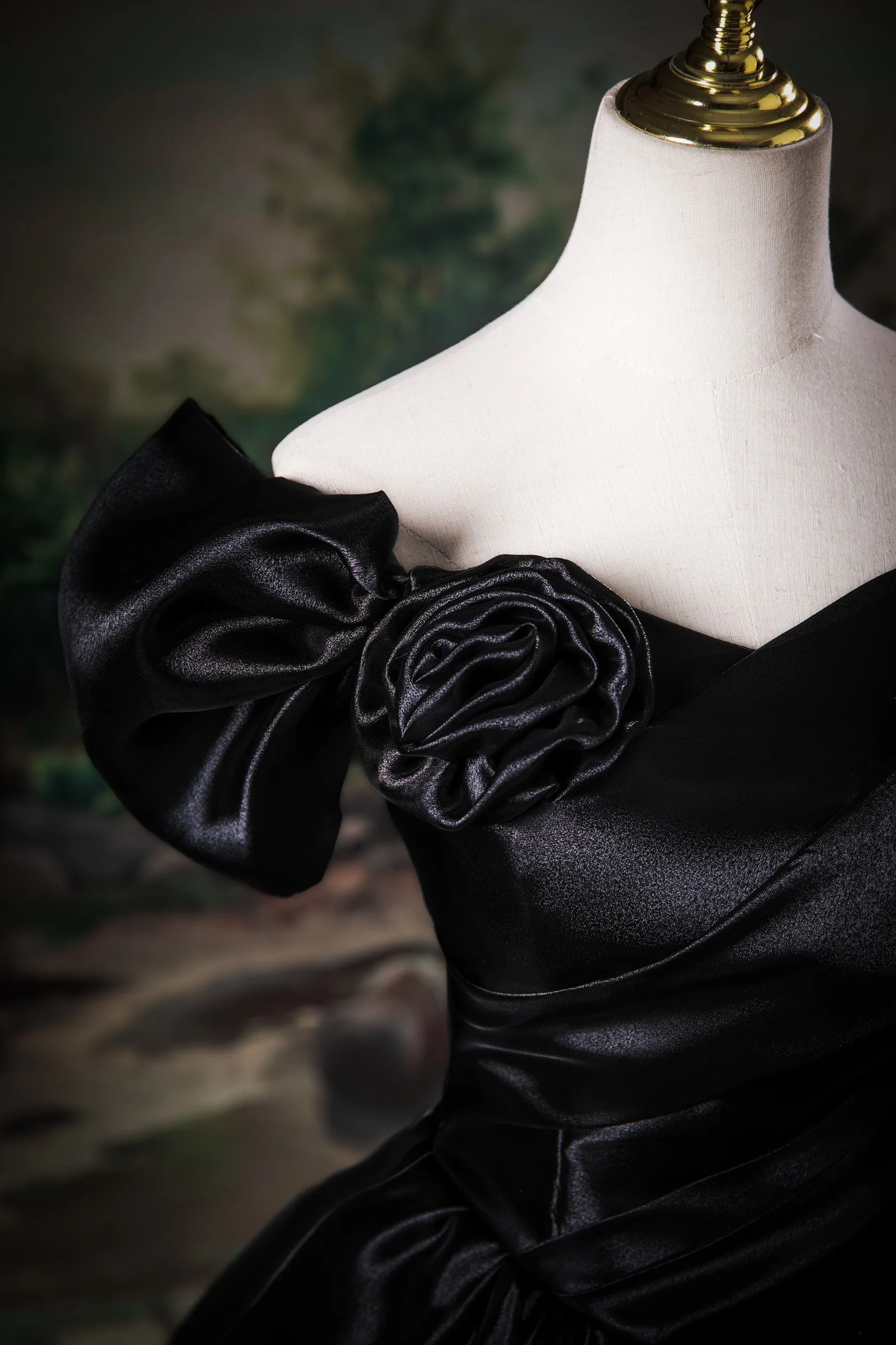 Vintage Retro Black Prom Dresses 2025 Ball Gown Off-The-Shoulder Short Sleeve Backless