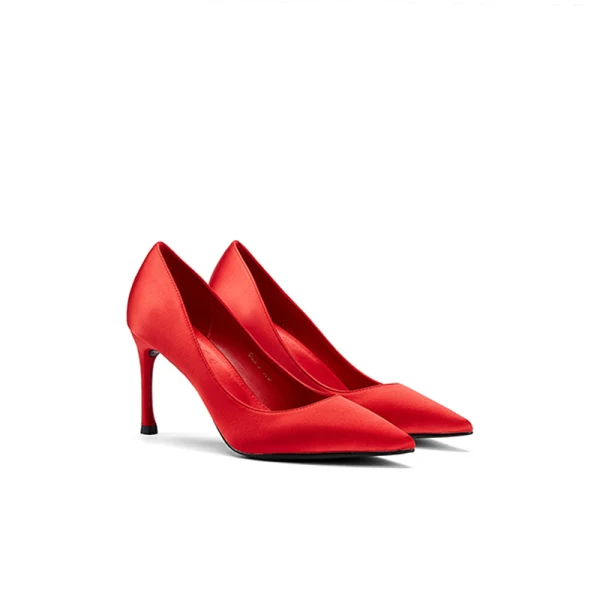 Chic / Beautiful Blushing Pink Prom Pumps 2021 7 cm Stiletto Heels Pointed Toe Pumps High Heels