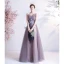 Fashion Lavender Prom Dresses 2021 A-Line / Princess Strapless Beading Pearl Sequins Lace Flower Sleeveless Backless Floor-Length / Long Formal Dresses