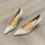 Elegant Ivory Dating Pearl Pumps 2021 Leather 6 cm Stiletto Heels Pointed Toe Pumps High Heels