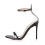 Sexy Rot Cocktail Sandalen Damen 2021 Leder Knöchelriemen 10 cm Stilettos Spitzschuh Sandaletten Hochhackige