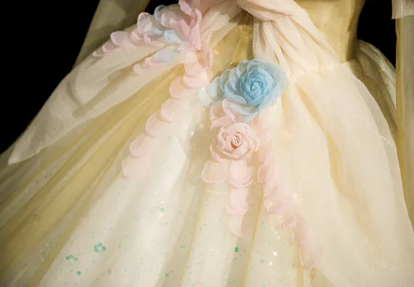 Elegant Yellow Appliques Prom Dresses 2025 Ball Gown Off-The-Shoulder Long Sleeve Backless Floor-Length / Long Formal Dresses
