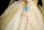 Elegant Yellow Appliques Prom Dresses 2025 Ball Gown Off-The-Shoulder Long Sleeve Backless Floor-Length / Long Formal Dresses