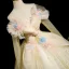 Elegant Yellow Appliques Prom Dresses 2025 Ball Gown Off-The-Shoulder Long Sleeve Backless Floor-Length / Long Formal Dresses