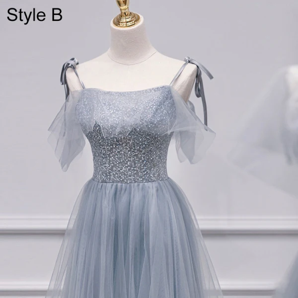 Modest / Simple Sky Blue Bridesmaid Dresses 2021 A-Line / Princess Short Sleeve Backless Beading Pearl Floor-Length / Long Bridesmaid Wedding Party Dresses