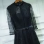Classic Black Formal Dresses 2017 Lace Flower Sequins Pearl 3/4 Sleeve Ankle Length A-Line / Princess Evening Dresses