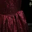 Sexy Burgundy Glitter Prom Dresses 2025 Trumpet / Mermaid Strapless Sleeveless Backless Floor-Length / Long Evening Party Formal Dresses