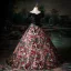 Vintage / Retro Black Check Prom Dresses 2025 Ball Gown Off-The-Shoulder Short Sleeve Backless Floor-Length / Long Prom Formal Dresses
