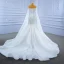 High End Weiß Brautkleider / Hochzeitskleider 2021 Meerjungfrau Bandeau Perlenstickerei Perle Pailletten Ärmellos Rückenfreies Königliche Schleppe Hochzeit