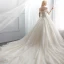 Sparkly Ivory Wedding Dresses 2018 Ball Gown Off-The-Shoulder Backless Sleeveless Cathedral Train Wedding
