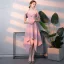 Amazing / Unique Blushing Pink Homecoming Graduation Dresses 2018 A-Line / Princess Spaghetti Straps Sleeveless Backless Knee-Length Formal Dresses