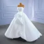 High End Weiß Fallende Rüsche Brautkleider / Hochzeitskleider 2021 Ballkleid Rüschen Bandeau Ärmellos Rückenfreies Lange Hochzeit
