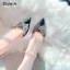 Seksowne Srebrny Wieczorowe Rhinestone Motyl Sandały Damskie 2021 Skórzany Slingback 10 cm Szpilki Szpiczaste Sandały Wysokie Obcasy