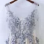 Chic / Beautiful White Bridesmaid Dresses 2017 A-Line / Princess Crossed Straps Appliques Beading Lace Scoop Neck 1/2 Sleeves Tea-length