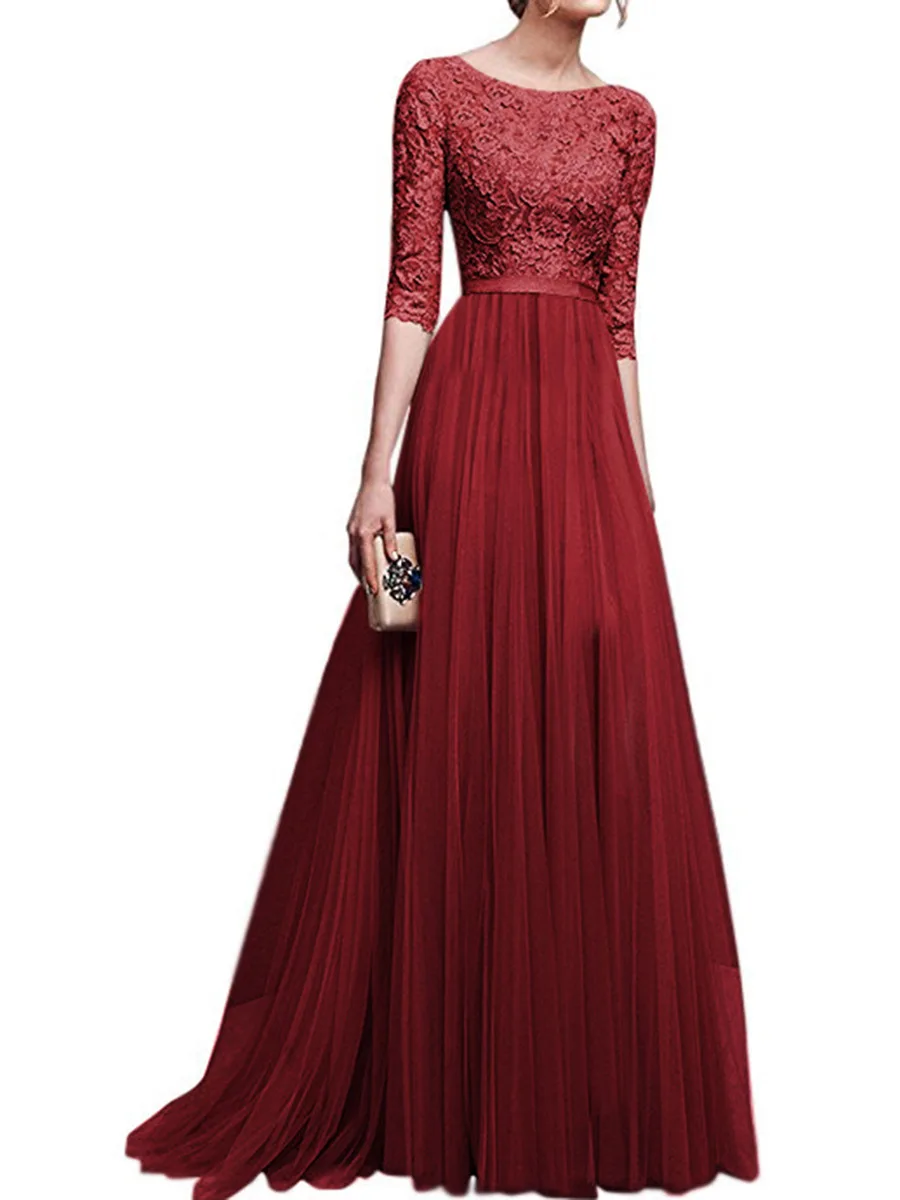 open lace back dress Katherine Floating Flowers Maxi Dress Medium