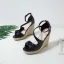 Fashion Yellow Street Wear Waterproof Womens Sandals 2021 Ankle Strap 11 cm Platform Wedges Open / Peep Toe Sandals