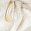 Charmant Ivory / Creme Spitze Brautschuhe 2021 Pailletten 8 cm Stilettos Spitzschuh Hochzeit Pumps Hochhackige