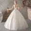 Elegant Hvit Brudekjoler 2018 Ballkjole Beading Blonder Blomst Perle Paljetter Kjæreste Ryggløse Uten Ermer Lange Bryllup