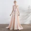 Elegante Pearl Rosa Abendkleider 2017 A Linie Mit Spitze Blumen Perle Schleife V-Ausschnitt Rückenfreies Gekreuzte Träger Ärmellos Hof-Schleppe Abend