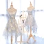 Chic / Beautiful Homecoming Graduation Dresses 2017 A-Line / Princess Square Neckline Zipper Up Sleeveless Short